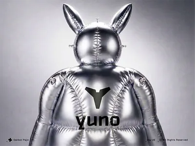 yuno logo + branding art branding bunny business clean fashion future graphic design innovation logo minimal modern monogram rabbit saas startup tech technology visual identity y logo