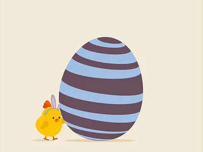 Easter Eggs On Dribbble 2d animation 2d animation video 2d illustration dribbble rebound easter illustration motion design motion graphics storyboard