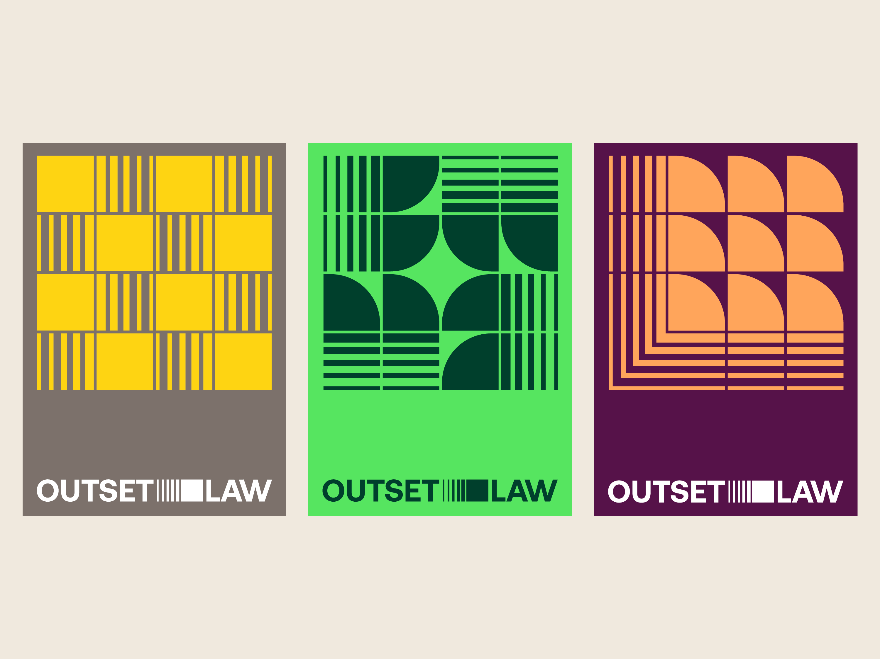 Outset Law Patterns attorney brand branding family law family office icon law lawyer legal logo outset patterns proffesional visual identity wordmark