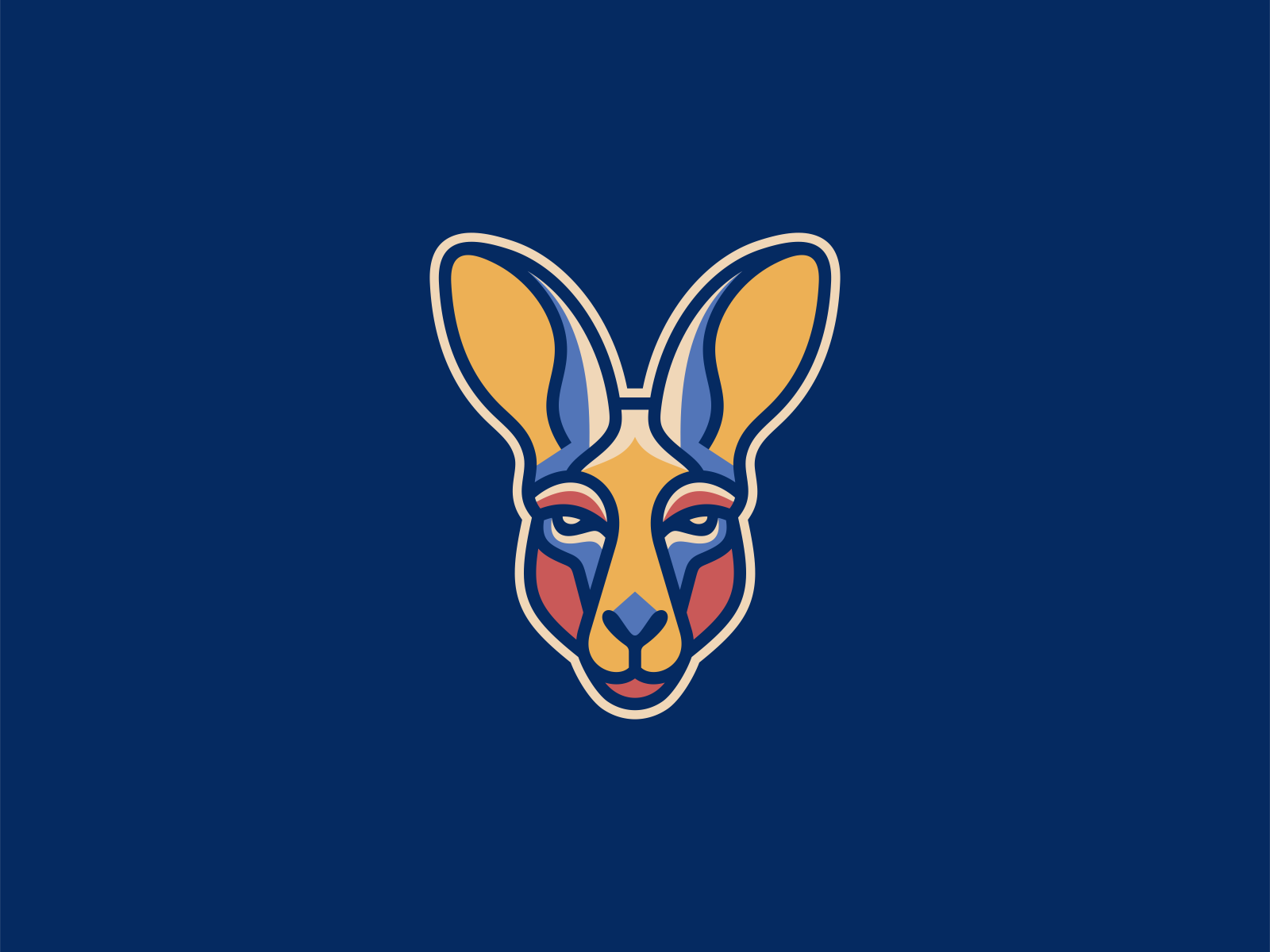 Colorful Kangaroo Logo