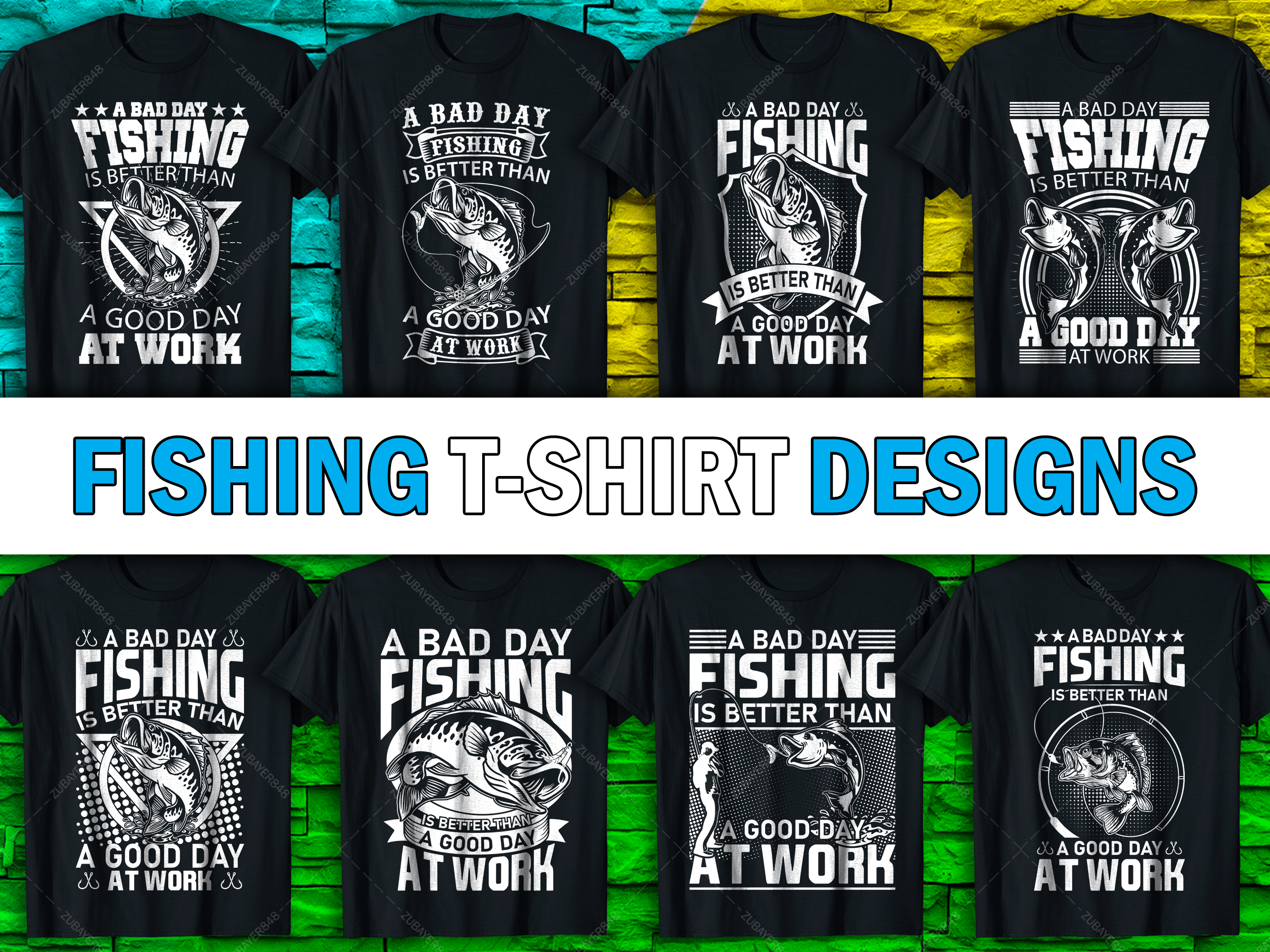 Opschudding seinpaal cascade Fishing Custom T-Shirt Designs | Fishing Themed Vector T-Shirts by Zubayer  Ahmed on Dribbble