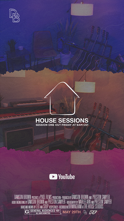 House Sessions | DB art branding design graphic design music social social media