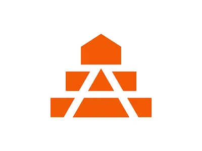 Letter A house stair a abstract architecture branding building creative design home house icon letter logo minimal modern property realestate stair steps symbol vector
