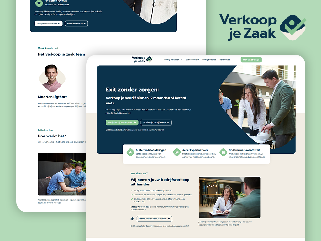 Branding & Website Design Verkoop je Zaak