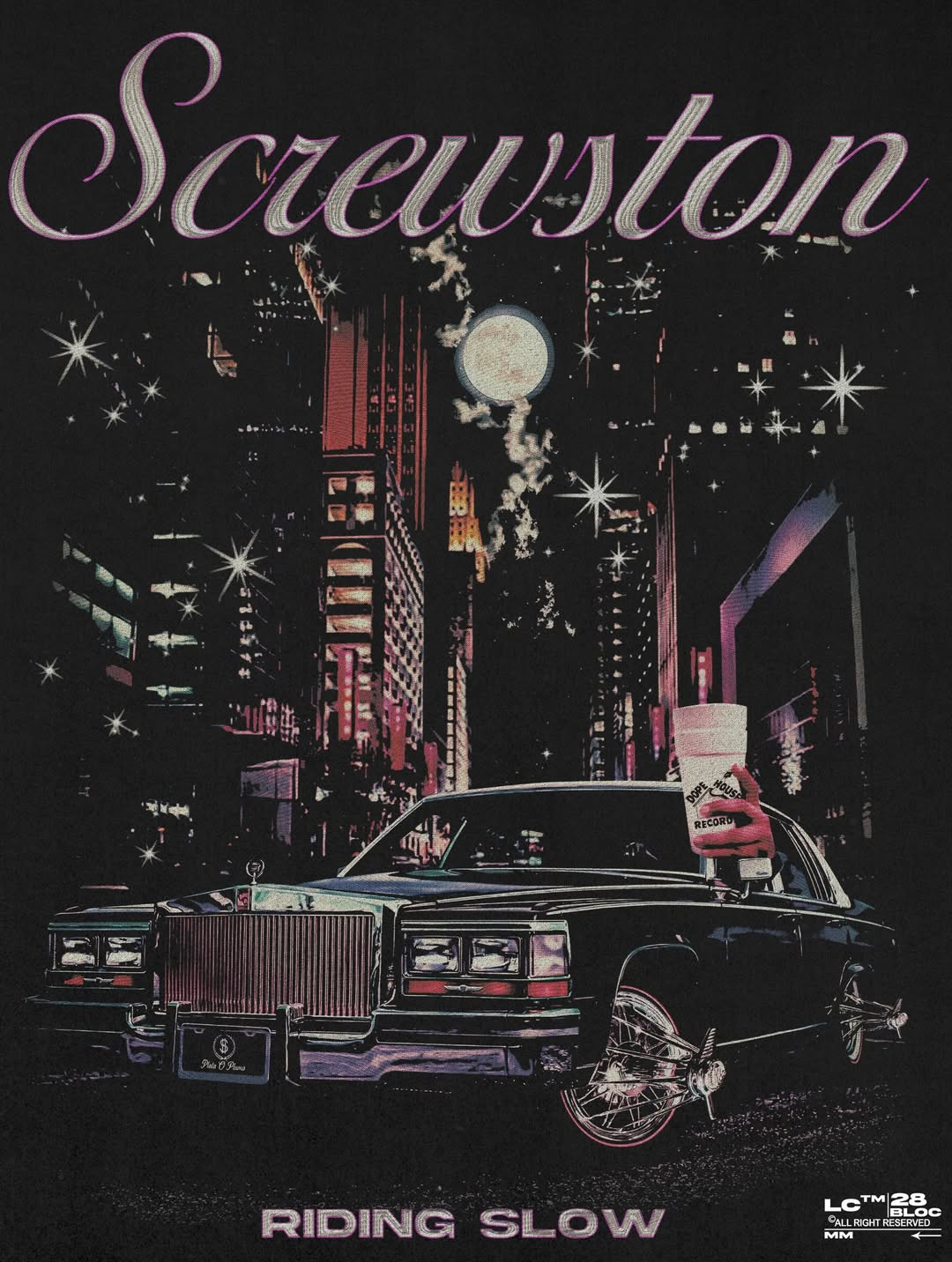 Merch design for Dope House Record X Screwston apparel design band merch clothing design design graphic design merch design music design streetwear t shirt design