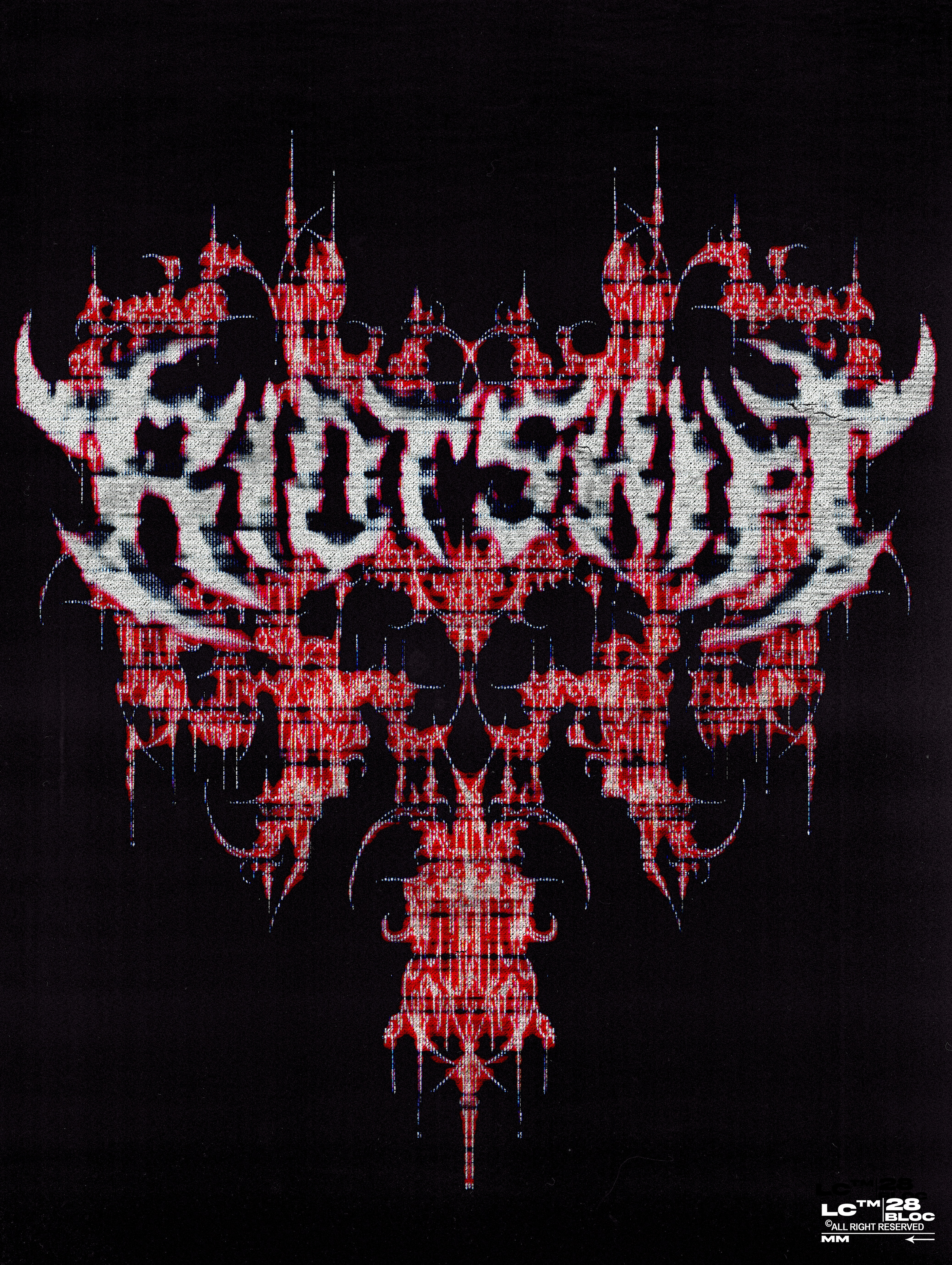 Merch design for Riot Shift (3/3 Scar Sanctuary) apparel design art direction band merch design digital art graphic design illustration merch design music design music industry