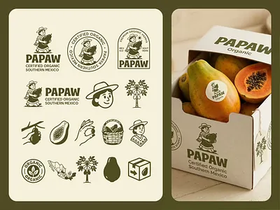Papaw Organic Branding — Papaya art direction artisanal brand identity system cpg design custom illustration eco packaging fmcg design graphic design hand crafted identity design logo design minimalist packaging modern vintage packaging design premium branding sustainable design tropical aesthetic typography visual identity wellness branding