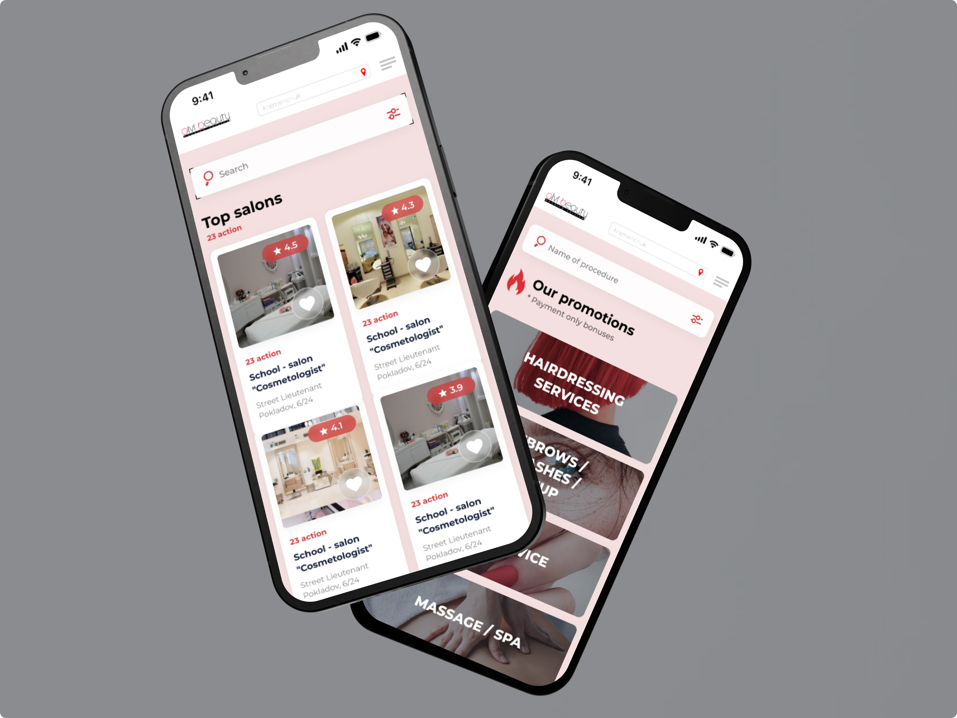 Beauty Procedure Booking App Design (iOS | Android)