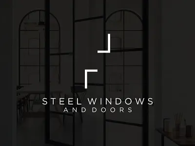 Monogram Abstract S in Concept Window Door Elbow Architecture abstract architecture branding creative design element flat logo font graphic design illustration initial lettering logo luxury modern monogram template thin typography vector