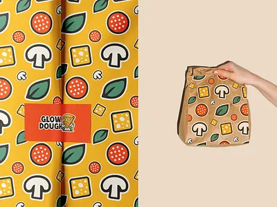 Bold wrapping paper with pizza pattern for pizzeria branding bold brand design brand designer brand identity branding cafe delivery food fun graphic design graphic designer illustration logo designer pattern pizza pizzeria restaurant wrapping wrapping paper