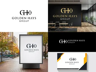 Monogram Classic Style Luxury GH with Key Real Estate Brand branding classic connect creative design elegant flat logo graphic design home illustration key lettering logo logo design logotype luxury real estate template typography vector