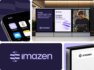 Imazen Logo — Where Speed Meets Clarity ai bento grids brand identity branding designer developer graphic design grids logo logodesigner logos mark minimal minimalist sass software startup technology