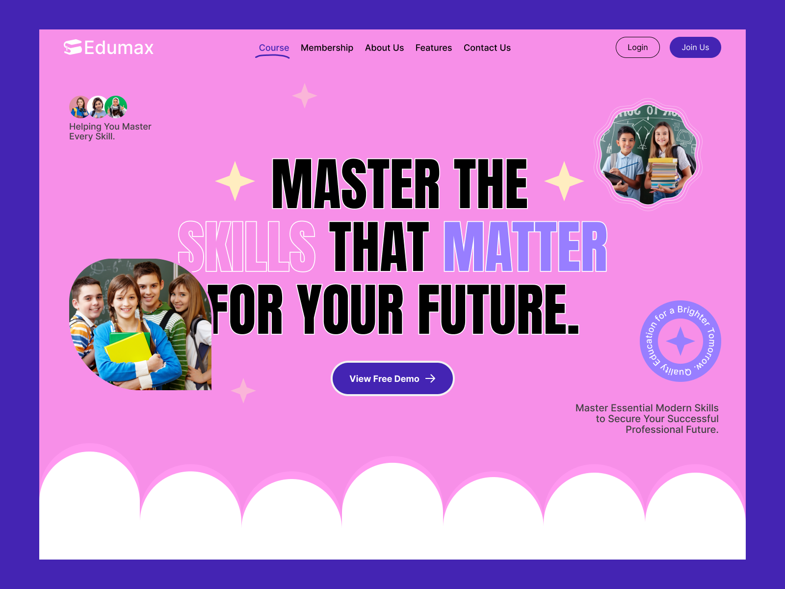 Example of E Learning Website UI/UX Design