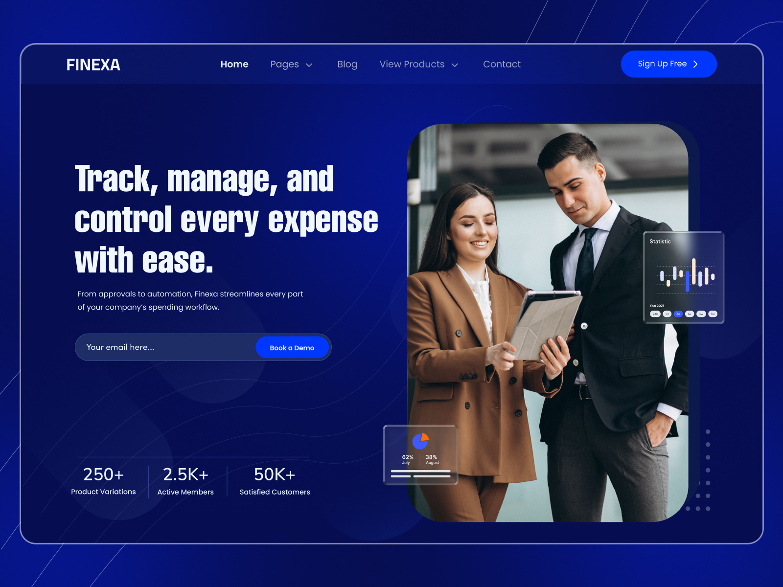 Example of Fintech Saa S Website UI/UX Design