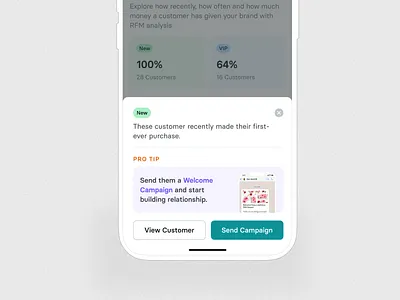 Customers Segmentation Bottom Sheet UI bottom sheet card card design components data insights card ios app design list minimal ui modal modual responsive design style guide table ui ui components ui elements