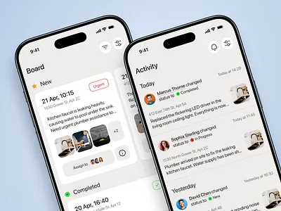 Corporate Property Management Mobile App Design apartments app business app card card ui crm filter ui kanban mobile app design mobile dashboard modern ui notification ui profile ui settings ui task dashboard task management dashboard timeline ui tracker ui trends ui ux design