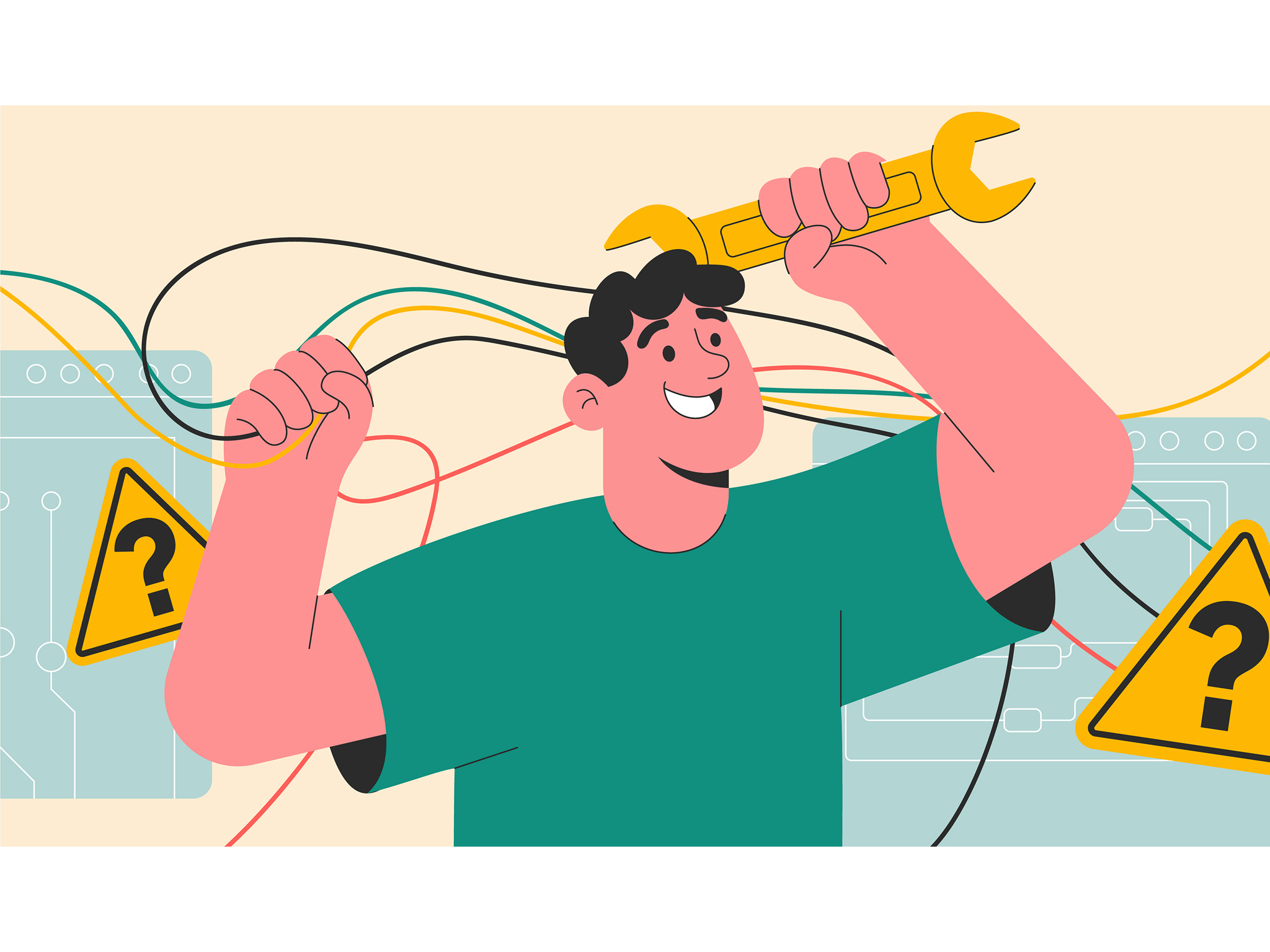 Example of Vector Flat Illustration