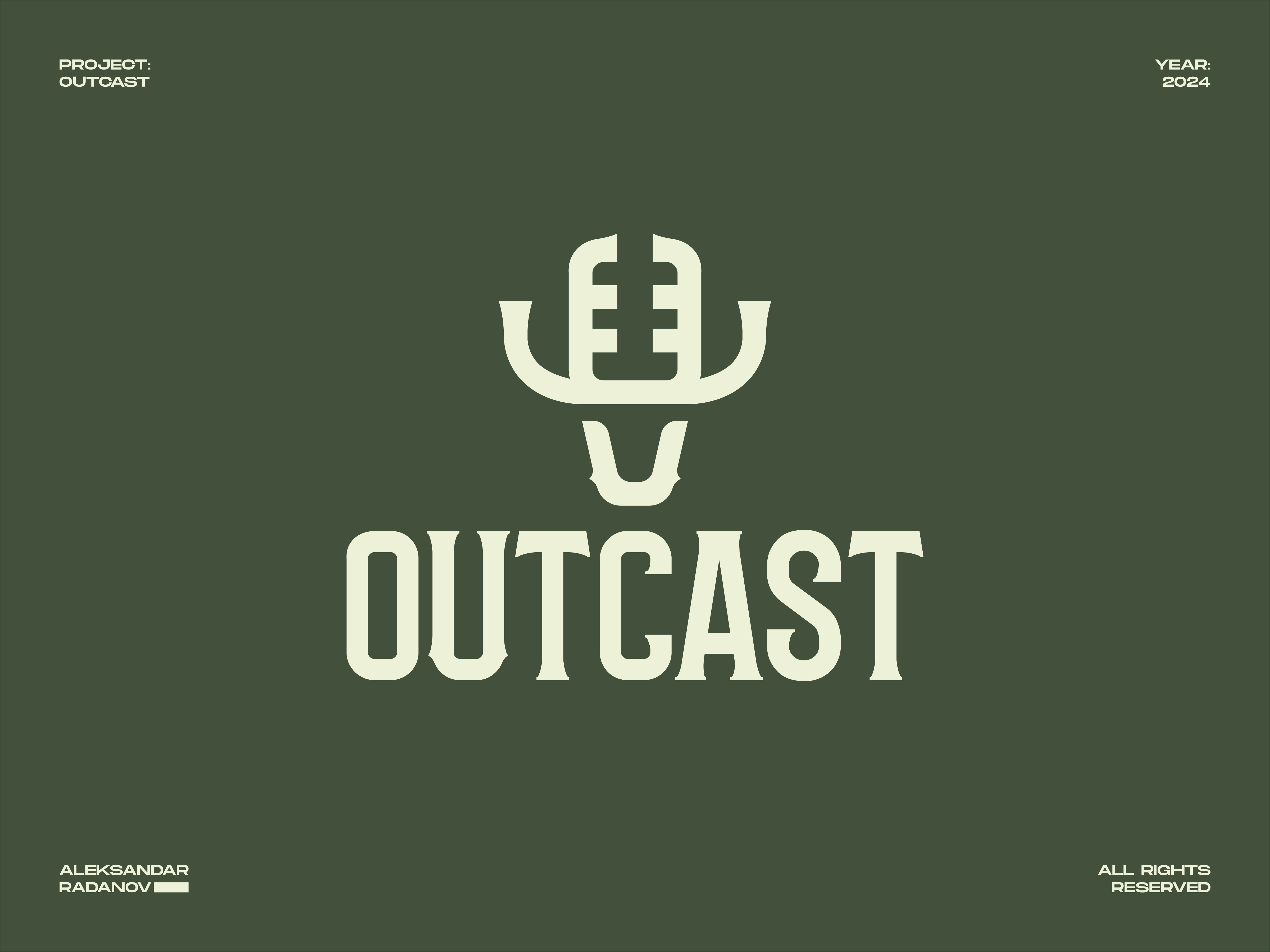 OUTCAST - Outdoor Podcast Branding branding graphic design logo