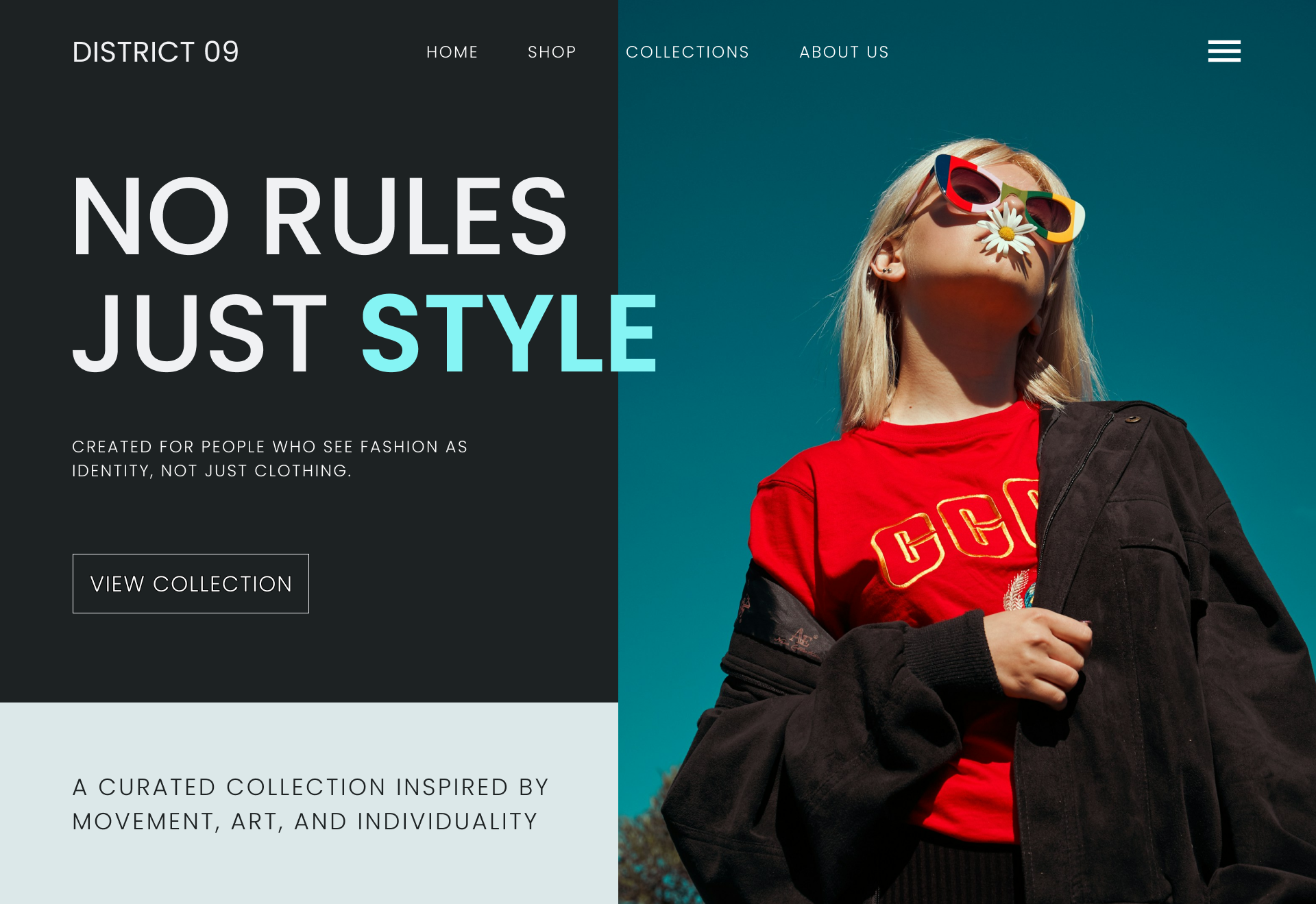 Clothing UI Landing Page design graphic design ui ux