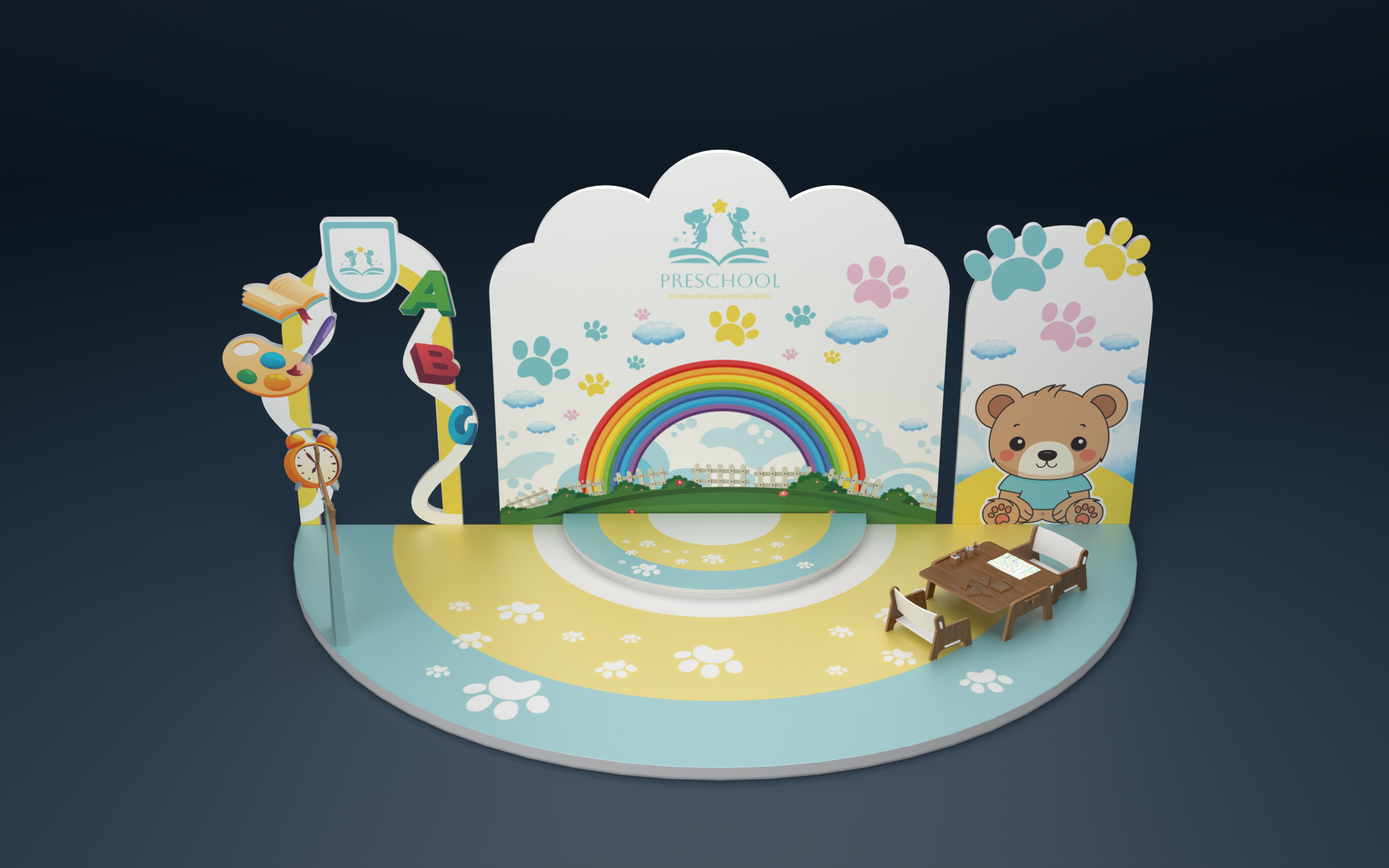 Mini Event Booth 3D Design 3d graphic design