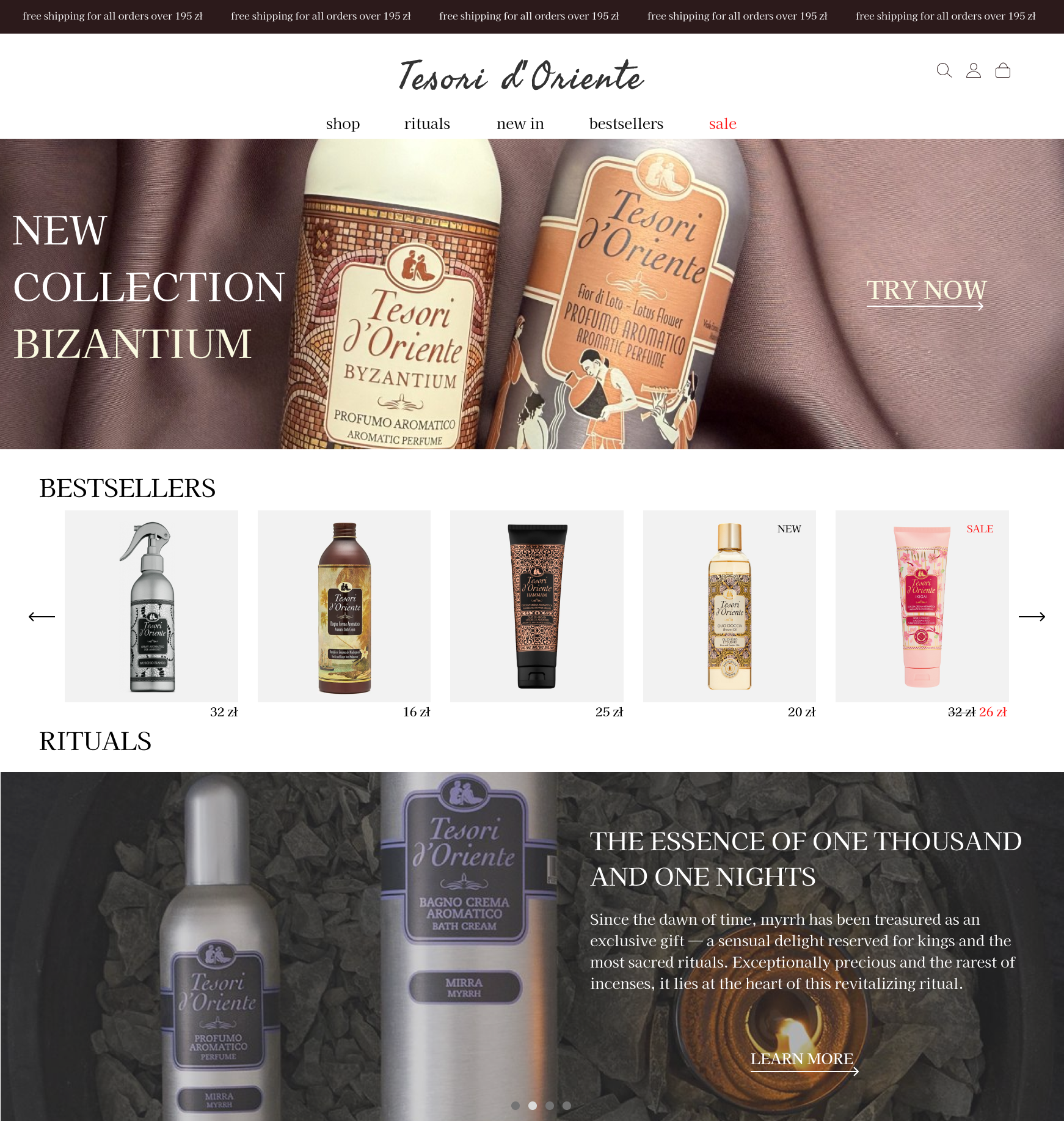 Web site design: landing page