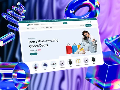 Modern Shop Demo Page Design clean design ecommerce ecommerce website electronics store fashion store figma landing page marketplace modern design online store product card product page retail website shop design shop page shopping website ui design ux design web design woocommerce