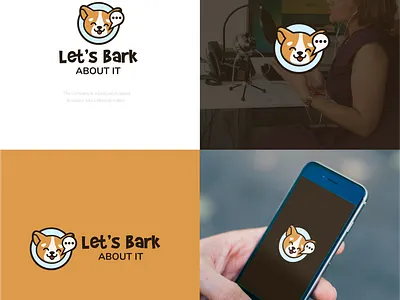 Bark About It Podcast Logo Design | Fun Modern Podcast Branding brand identity branding character logo creative branding digital media dog logo entertainment branding logo design logo designer mascot logo modern logo podcast branding podcast logo typography logo visual identity