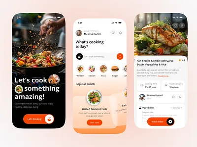 Delicious Recipe App UI Experience booking cooking creative dribbble figma food food app food delivery glassmorphism grocery app meal planner minimal ui mobile app design popular product design recipe shopping list ui user interface ux