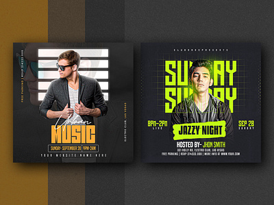 Music Party flyer or social media post design ad banner branding design event flyer event poster graphic design logo media music banner music flyer music poster music social media post party flyer party poster party social media design social ui