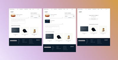 Bakery Checkout & Cart View Website Pages cart checkout design designer feedback product ui ux web design website design