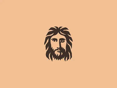 Jesus Of Nazareth logo design branding church cross design face god head heaven jesus king logo logo design lord minimal minimalist saint saints simple