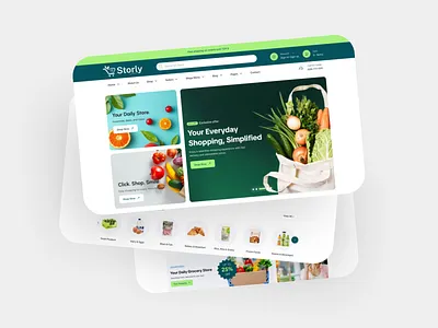 Storly - Ultimate eCommerce Figma UI Template bakery ecommerce bakery store drink store ecommerce ecommerce footer ecommerce grocery ecommerce header ecommerce oranic ecommerce store ecommerce website ecommmerce banner grocery store organic store saas design sass freelancer store ui design ux design