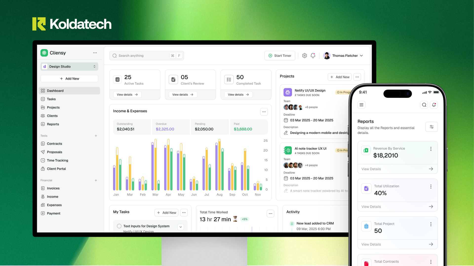 Modern Business Operating System — UI/UX analytics brand identity branding crm dashboard design erp logo mobile app design product design saas software system design ui ux design visual design web design