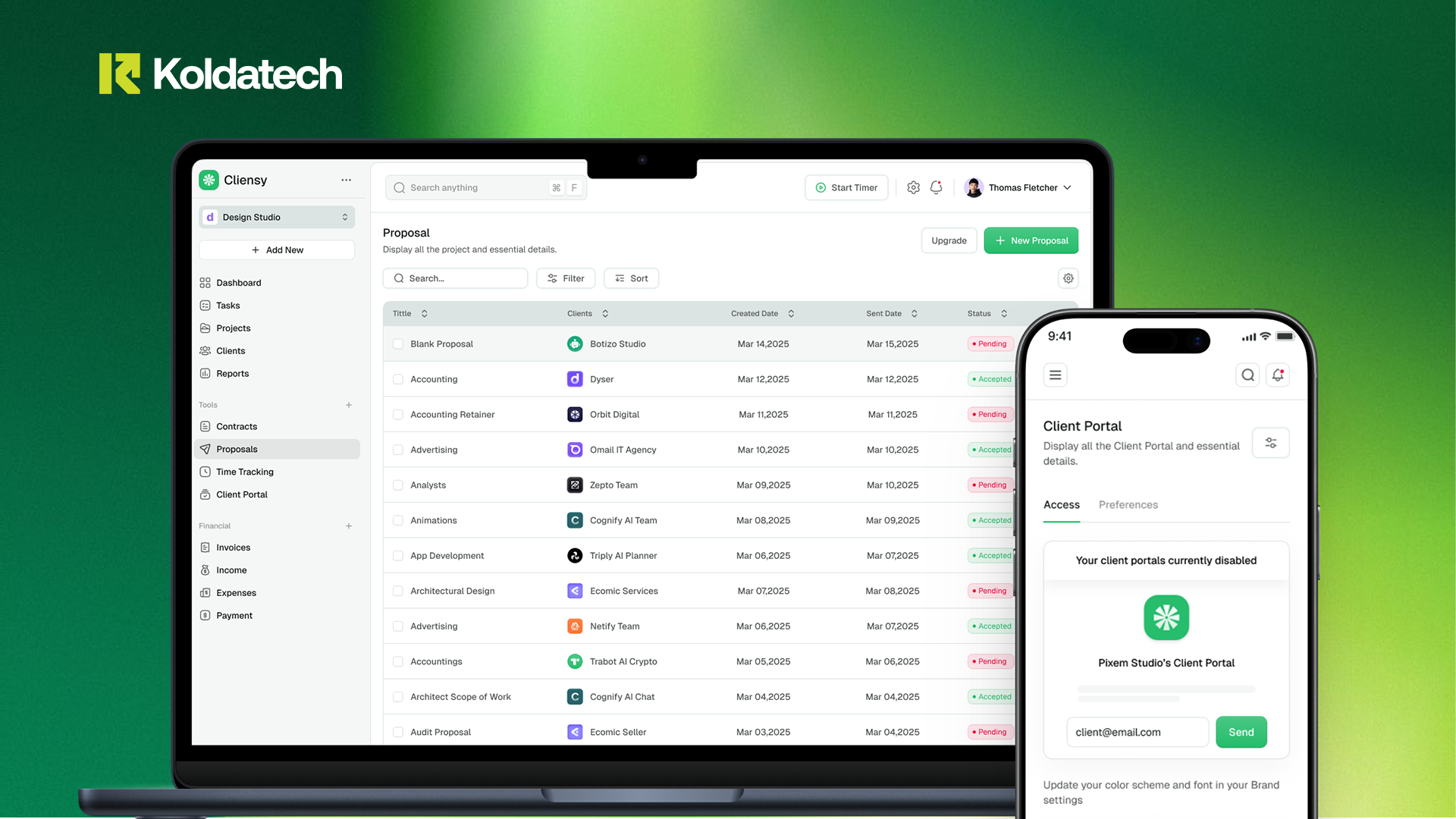 Example of Modern Business Operating System   UI/UX