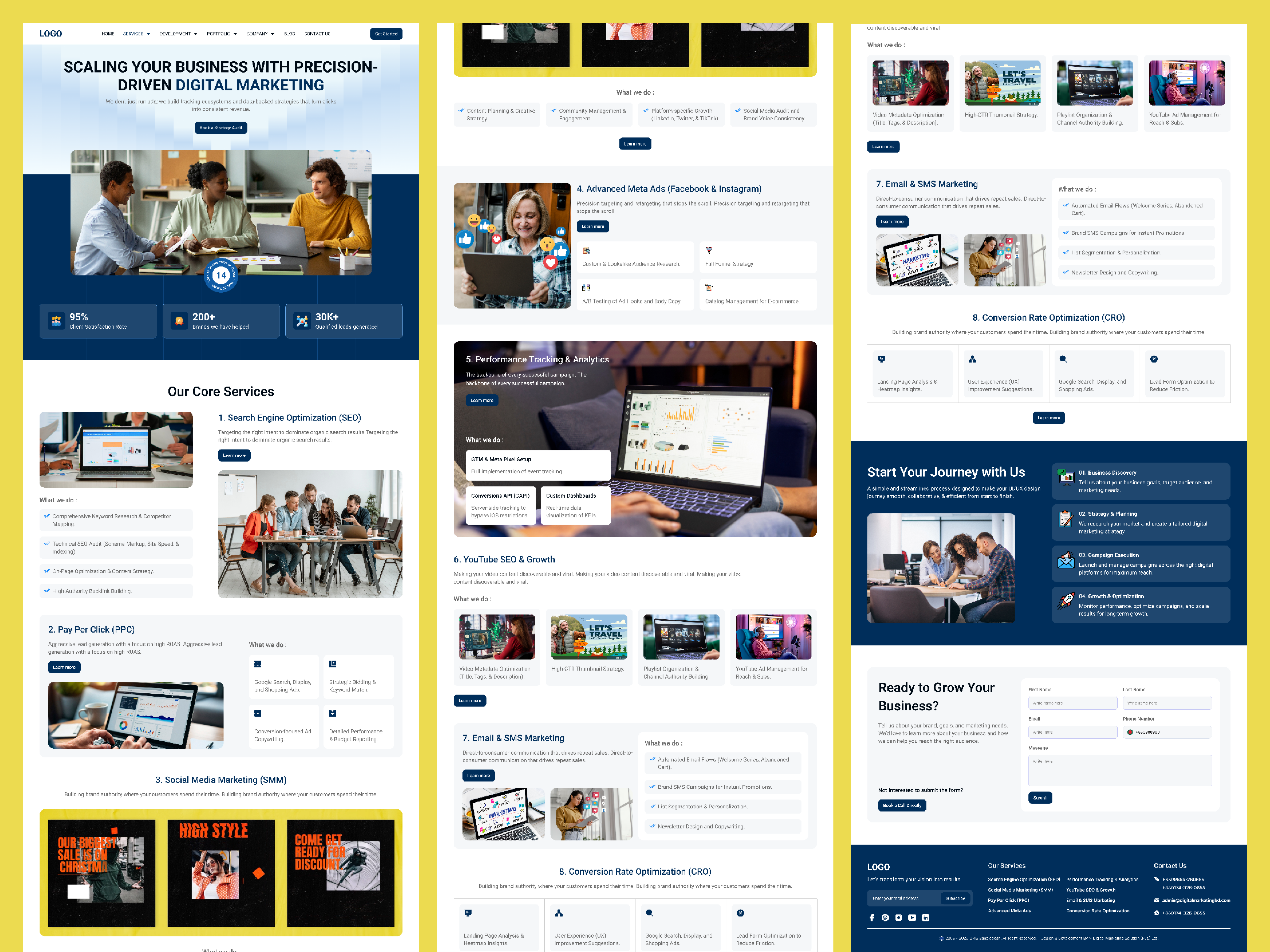 Example of Landing Page UI UX Design