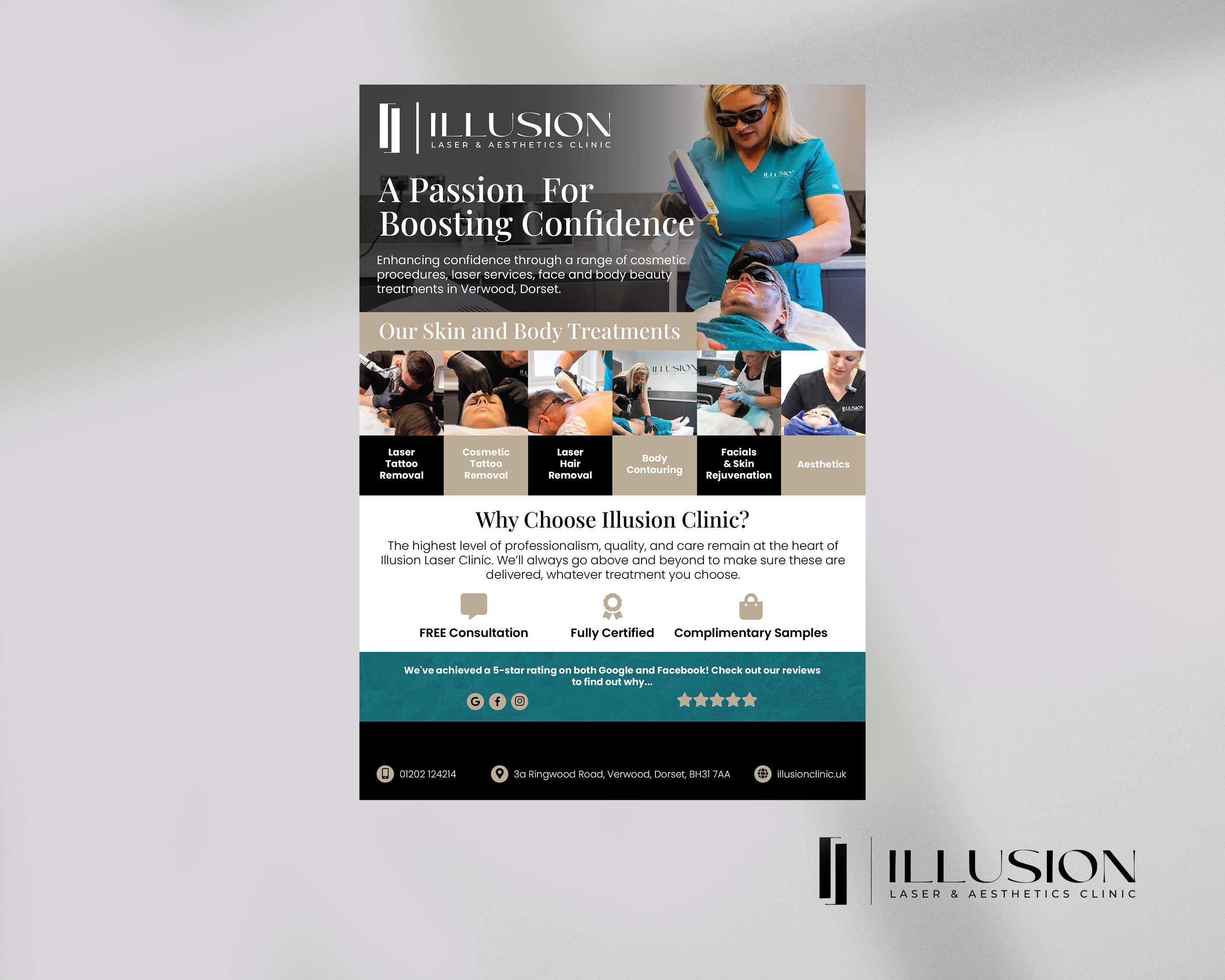 Example of Aesthetic Clinic Promotional Flyer