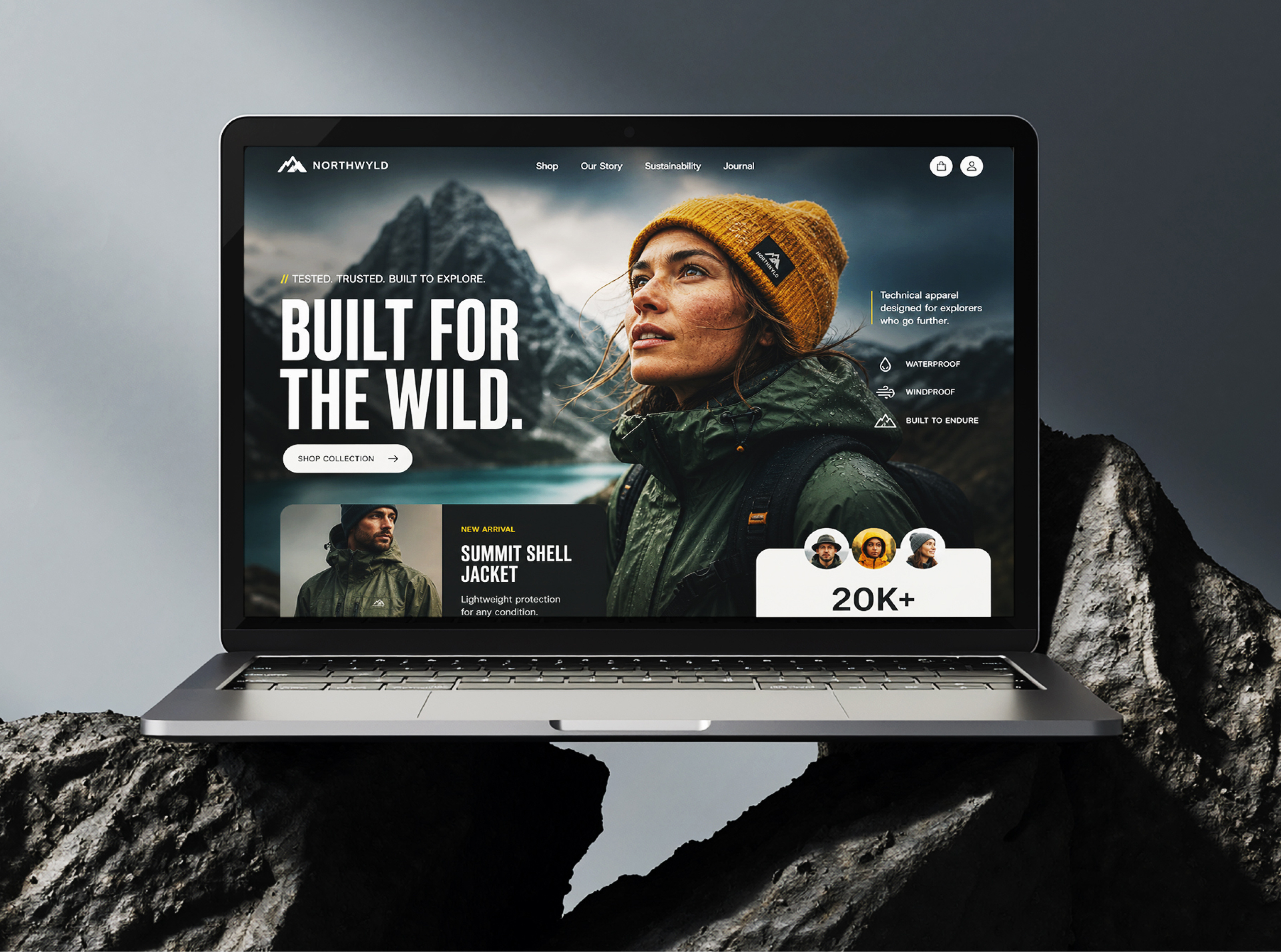 Example of One Page Webflow Website Development