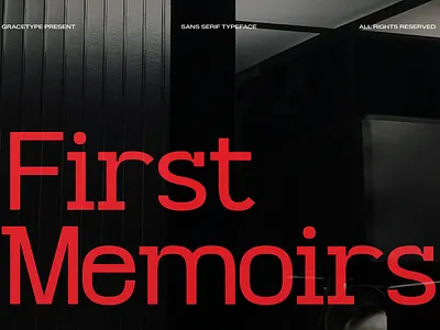 First Memoirs | Sans Serif Typeface bold classy design display elegant fashion girly font headline legible logo font logotype magazine minimalist modern modern font multilingual font sans serif stylish title typeface typography