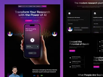 Conversion-Focused AI Website ai interface product service ui ux web