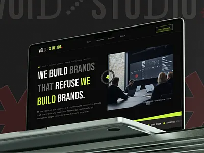 VOID/STUDIO — Dark Agency Landing Page UI agencybranding agencywebsite bebasneue brandidentity brutalistdesign creativeportfolio darkthemeui darkui digitalagency editorialui figmadesign freelancedesigner landingpagedesign lummiai motiondesign opensourceimages spacegrotesk typographydesign uiuxdesign webdesign2026