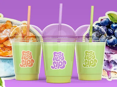 Bold matcha branding, custom beverage logo design, plastic cup beverage bold brand design brand designer brand identity branding cup custom logo dessert fun graphic design graphic designer illustration logo logo design logo designer logomark logotype matcha watercolor