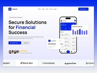 Professional Banking & Investment Landing Page | Banking UI banking landing page banking website figma design finance design finance website financial management financial services financial solutions financial trust investment firm website investment landing page investment opportunities investment website modern finance website responsive design wealth management webflow website