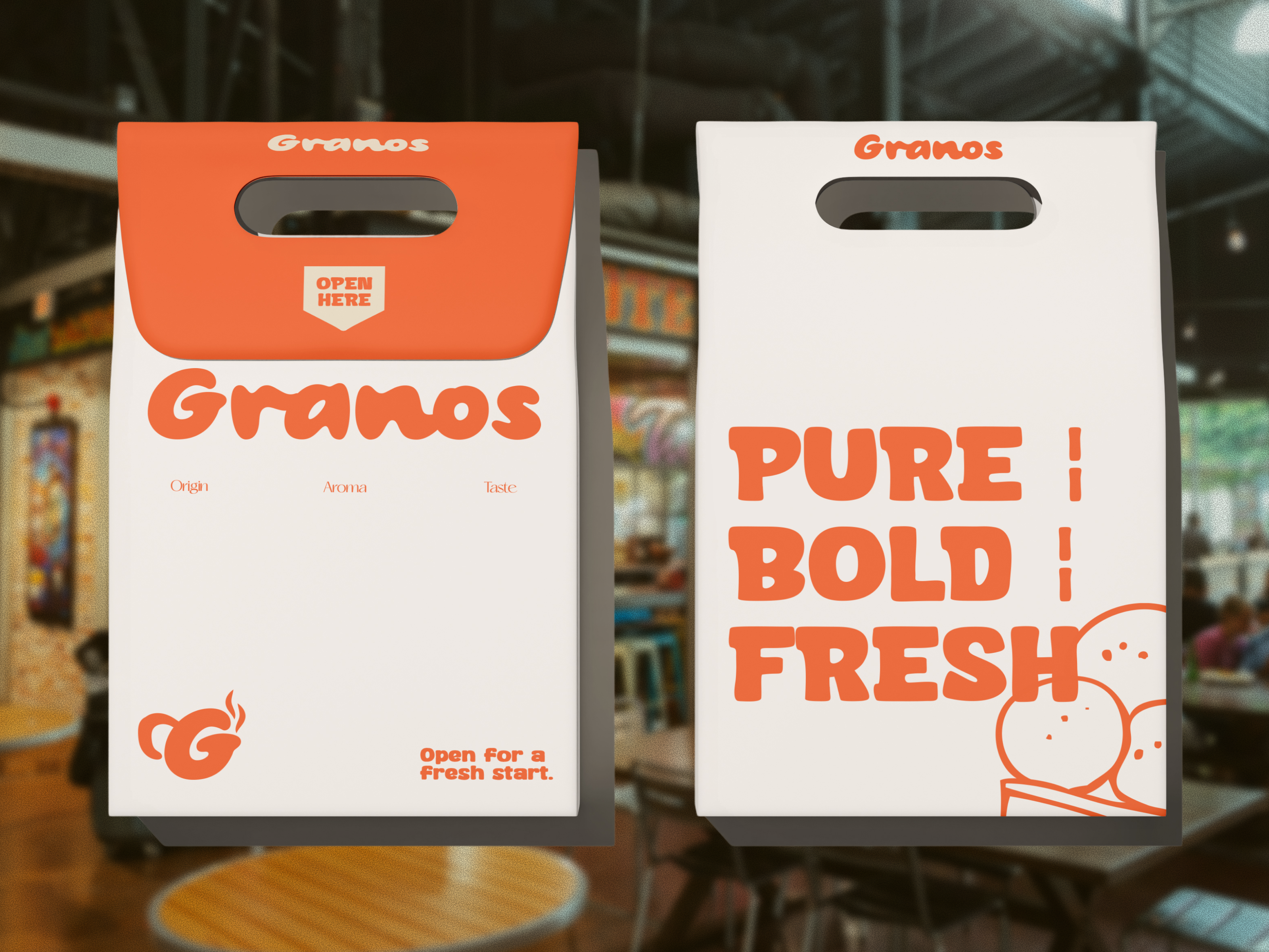 Example of Fast Food, Restaurant Logo Branding