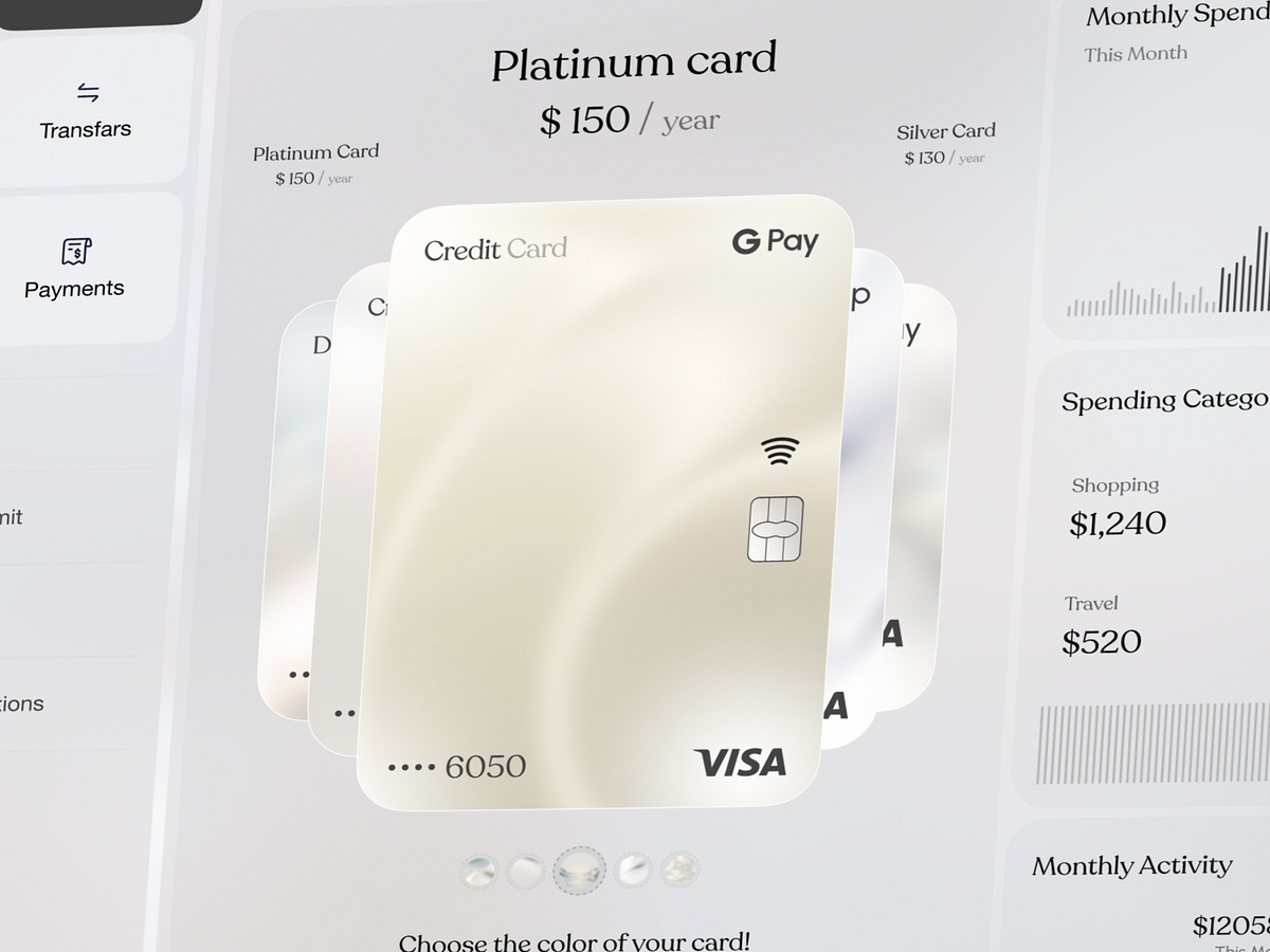 Finance Dashboard SaaS UI | Smart Banking & Card Analytics Web Image 2