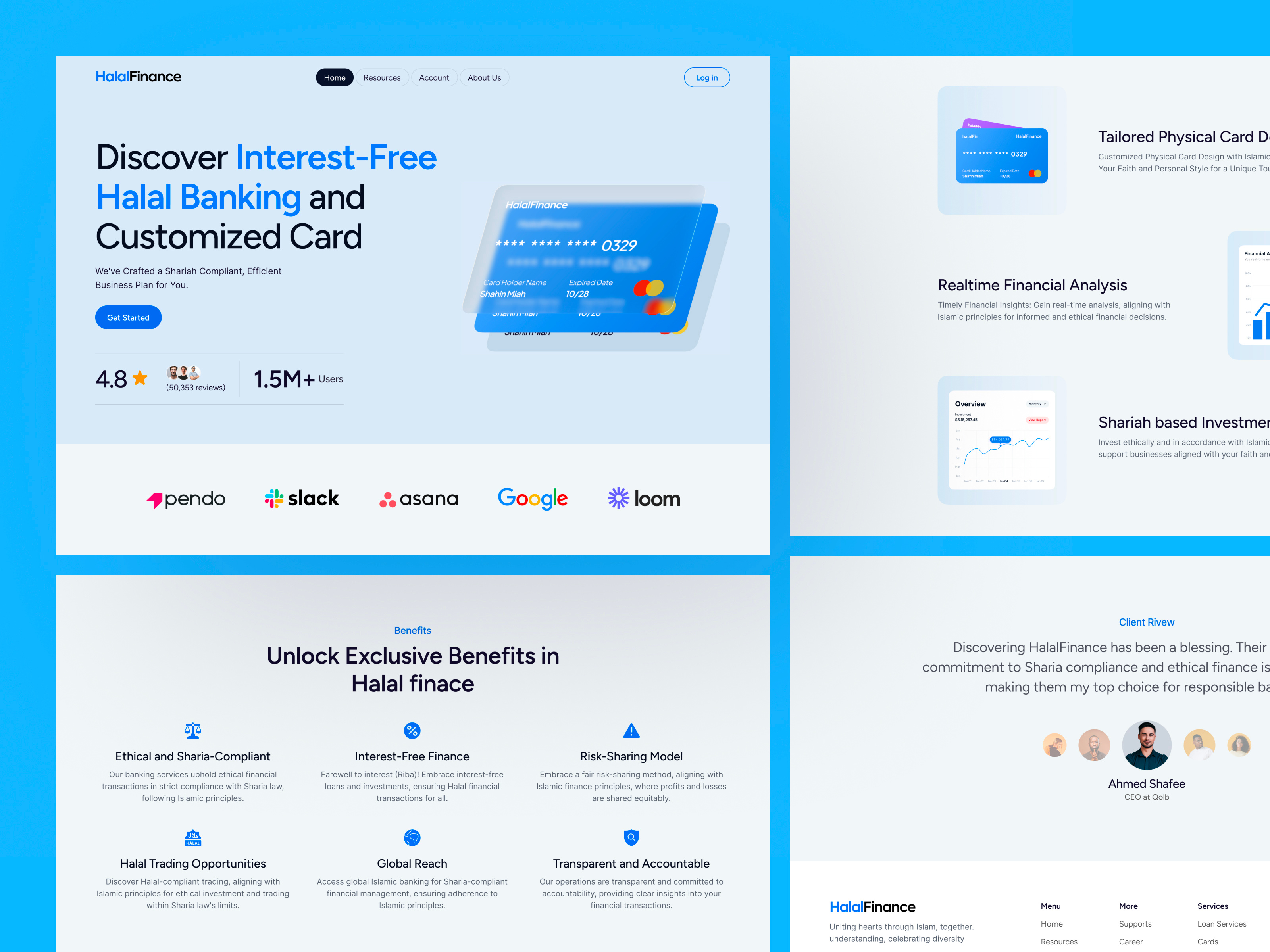Islamic Banking Website bank landingpage bank website card landing page digital banking finance fintech fintech landingpage fintech platform fintech product fintech website halal business halal finance halal fintech islamic banking islamic business islamic fintech landing page saas web