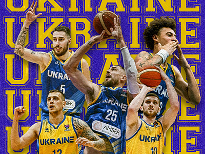 Ukrainian National Basketball team poster design adobe illustrator basketball basketball poster branding design graphic graphic design graphic designer illustration poster poster design typography ukraine ukraine poster vector