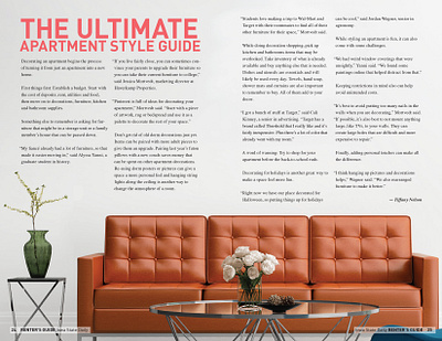 Renter's Guide Spread design editorial publication