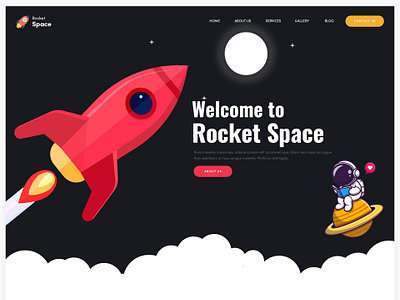 Creative UiDesign adobe branding creative design dribbble figma graphic icon illustration illustrator landing page mockup photoshop rocket ui uidesign uidriver website websitedesign xd