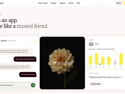 Our product section design in Framer ai ai website animation doctor website framer framer website health website landing page meditaion ui uiux web design website