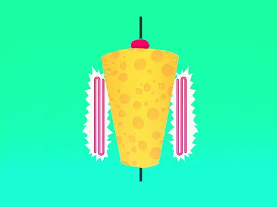 grilled cheese 💛 2d 2d animation abstract adobe illustrator after effects animated gif animation cheese design food gif graphic design illustration motion design motion graphics vector